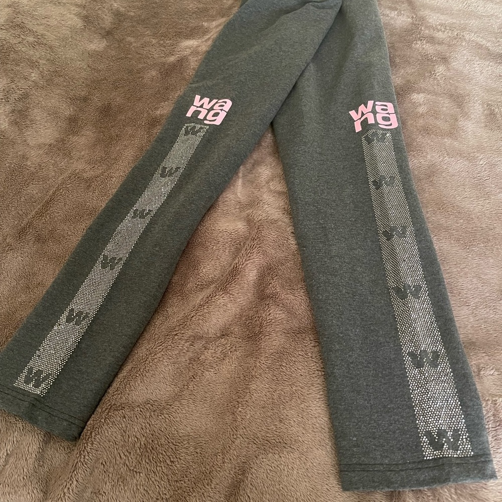 NWOT Sport / Lounge Stretch-Knit Straight Leg Pull-On Pants Beaded Sides, M.